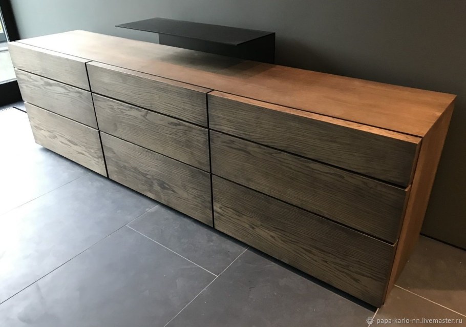 Тумба из шпона