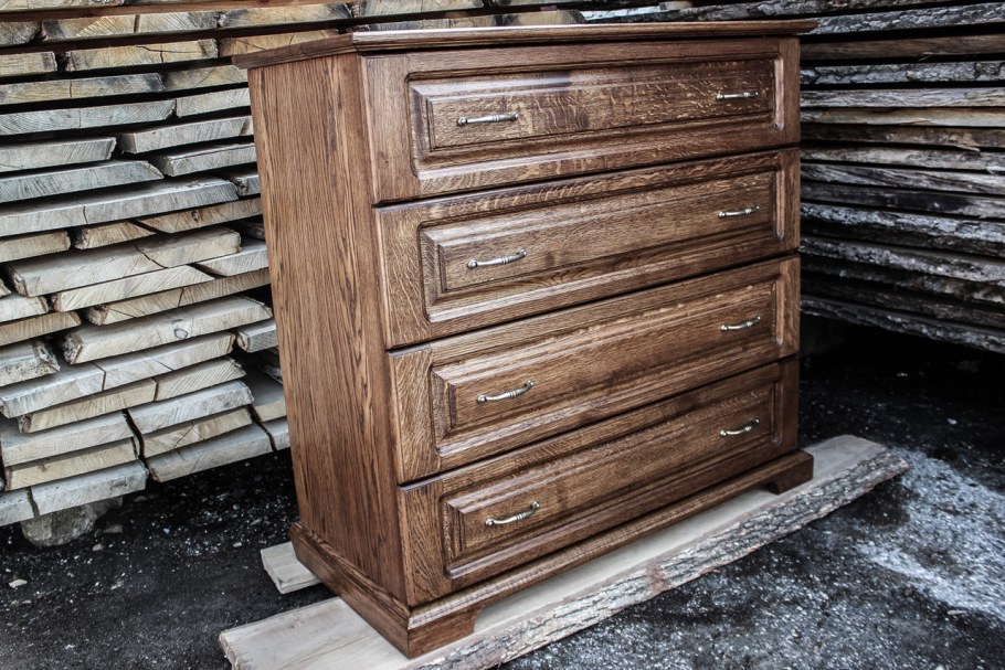 Ящик деревянный "Модерн высокий" 310х180х350/дуб