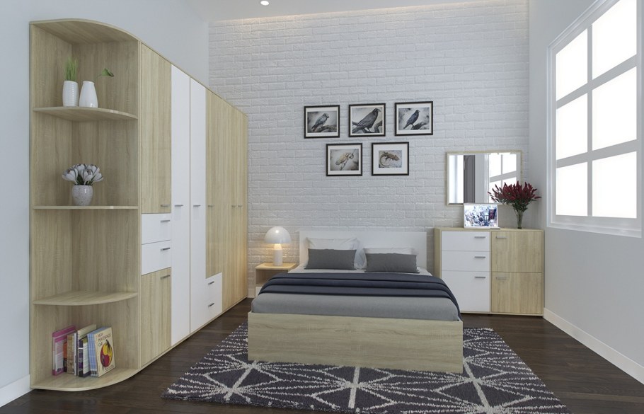 Мебель дуб сонома и белый