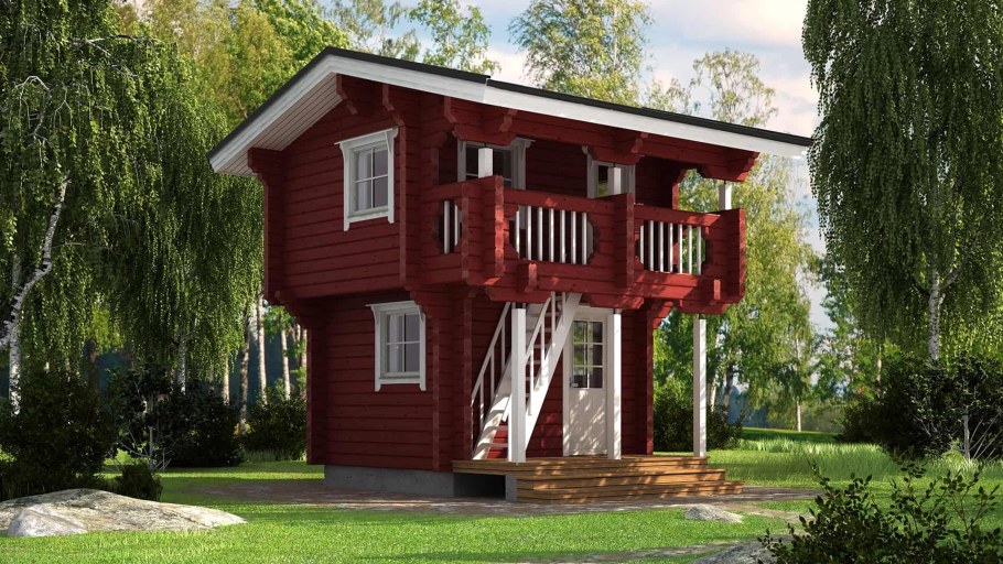 Финский дом 2 этажа