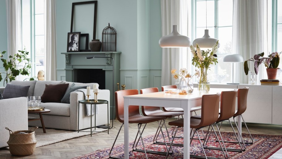 Ikea столовая гостиная