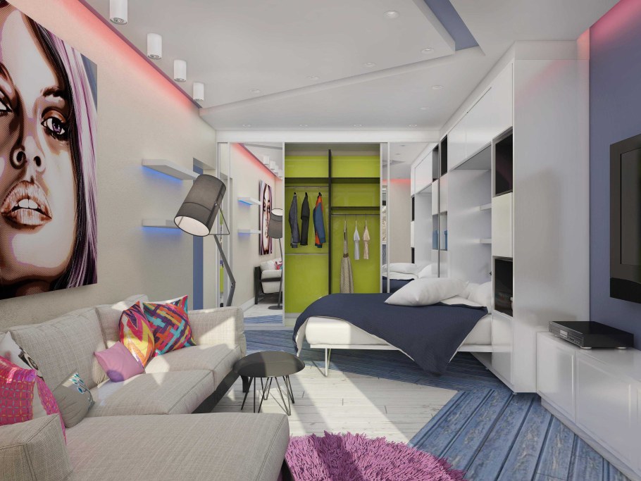 Спальня в стиле онто арт