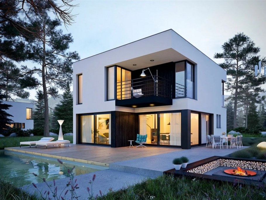 Дома в современном стиле двухэтажные