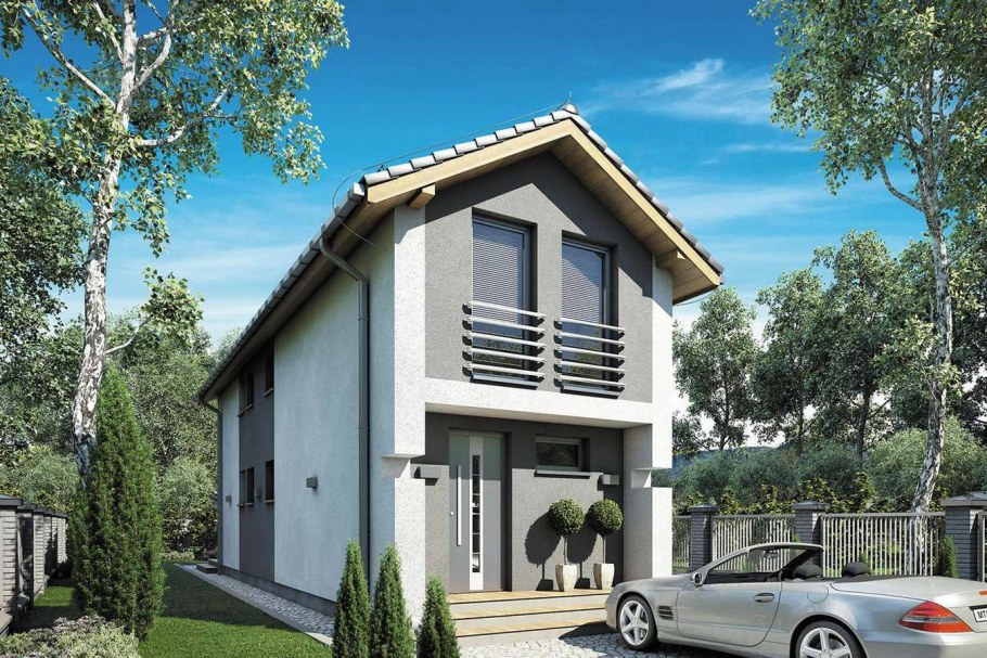 Дом на узком участке