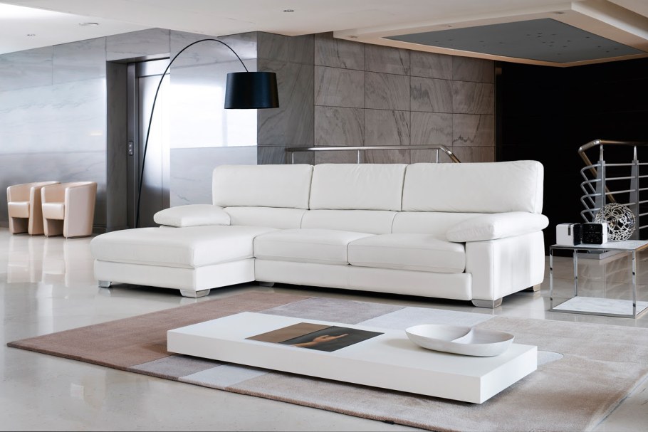 Белые кожаные диваны 2022