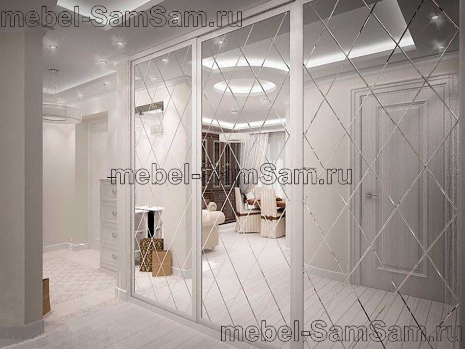 Шкаф- купе Фиеста (зеркало с фацетом)