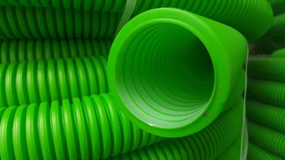 Труба гофрированная зеленая d70