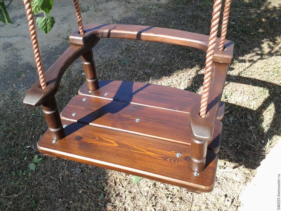 Деревянная качель детская
