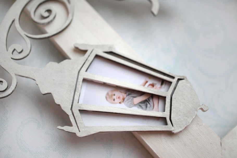 Уличный фонарь из картона