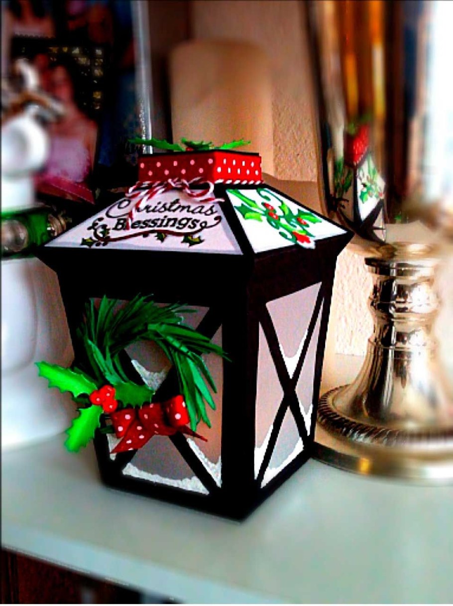 Мастер класс новогодний фонарь