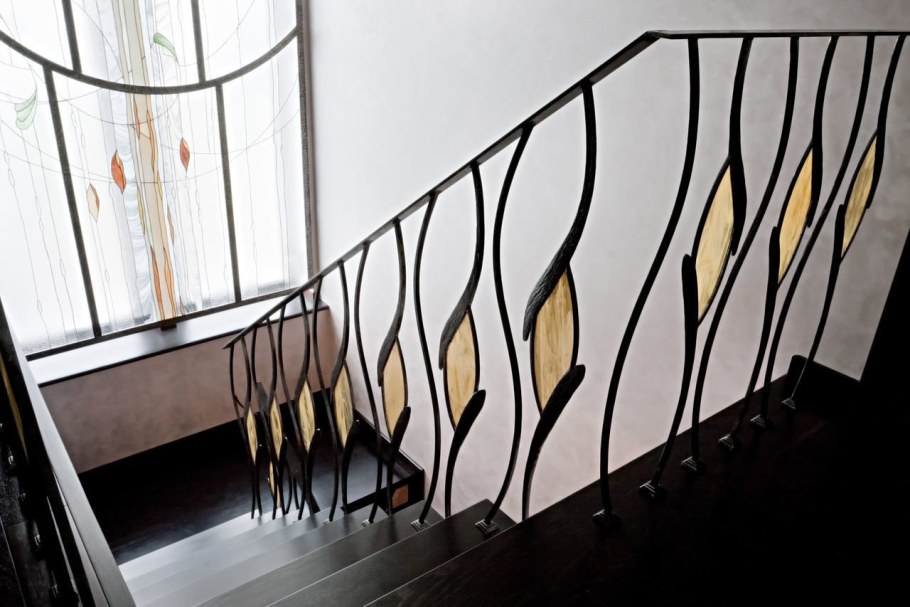 Кованые перила в стиле Модерн