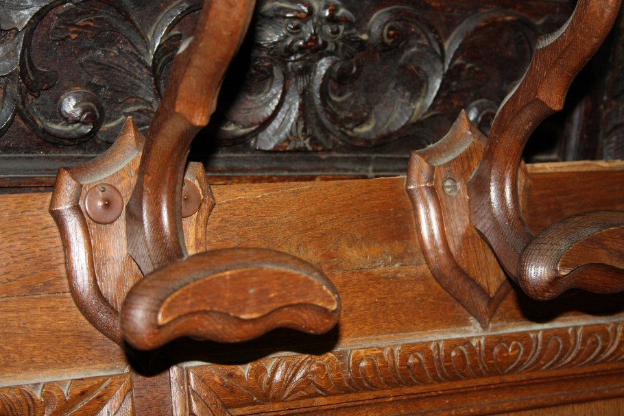 Антикварная настенная вешалка старинная 20 века