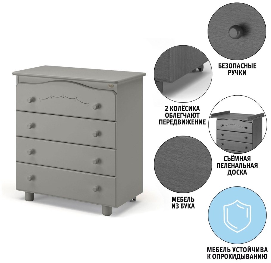 Пеленальный комод Nuovita lusso