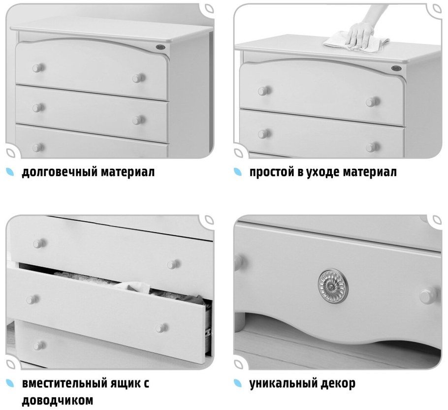 Комод Nuovita tempi белый
