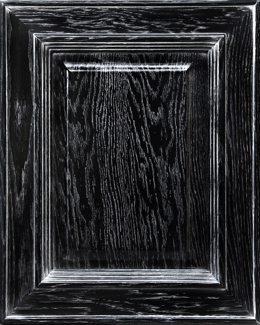 Фасад массив черный патина серебро