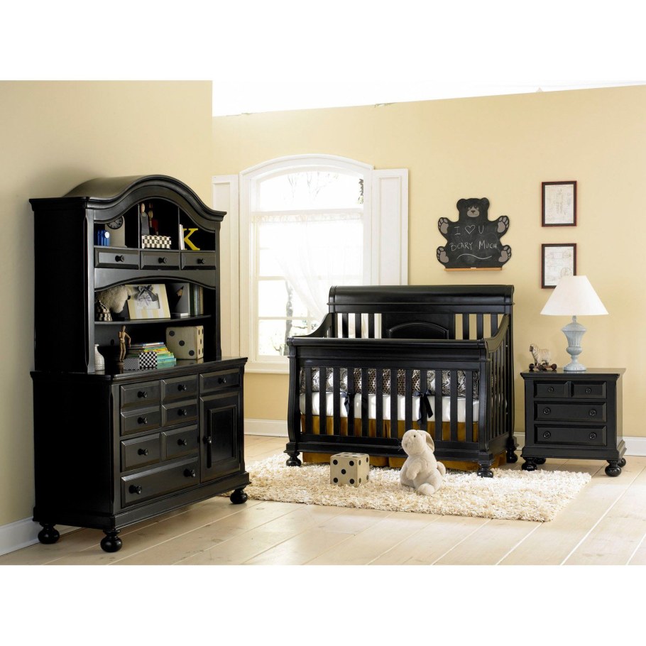 Черные детские кроватки