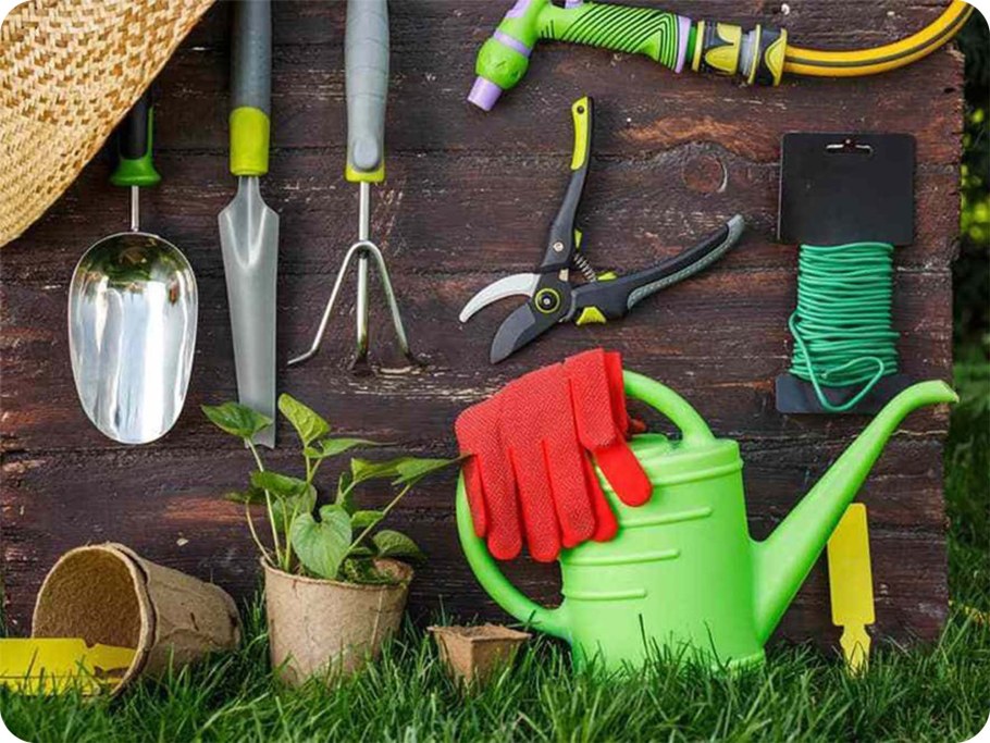 Садовый инвентарь баннер