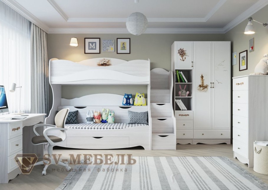 Кровать акварель 1 св мебель