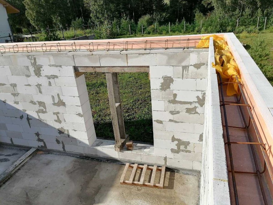 Опалубка армопояса газобетон 300мм