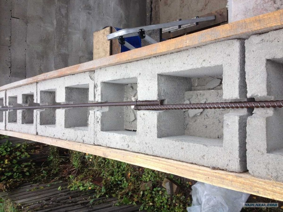 U-блок армопояс арматура