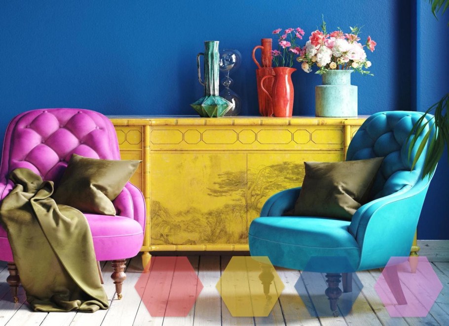 Сочетание цветов в интерьере