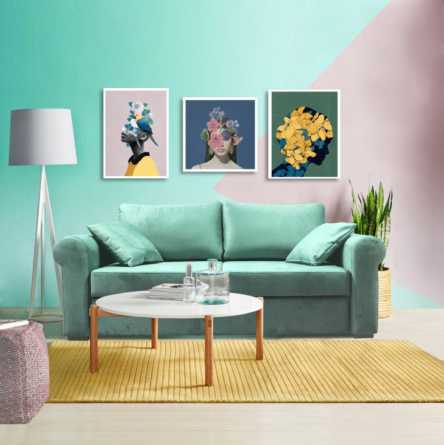 Нео минт цвет в интерьере