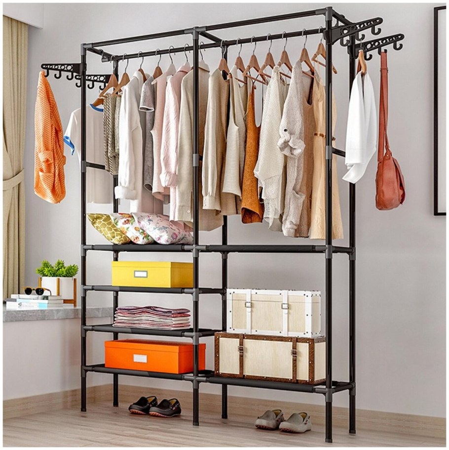 Вешалка напольная - рейл Costway