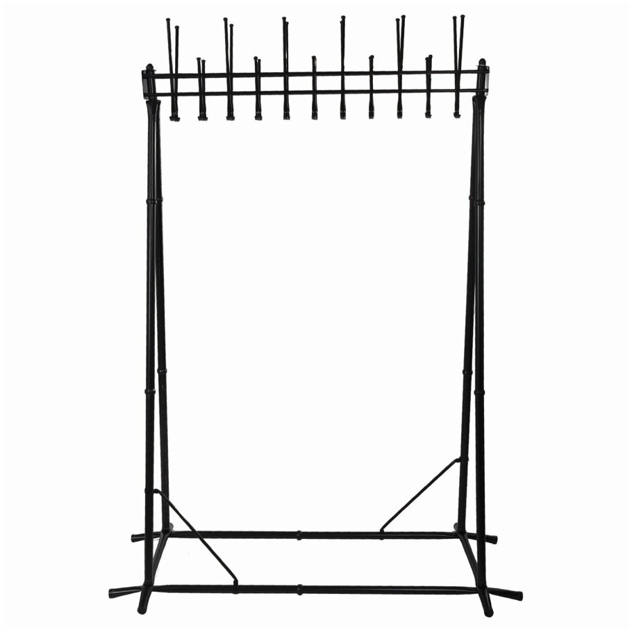 Вешалка напольная , 1,82 м, 22 крючка, металл, черная