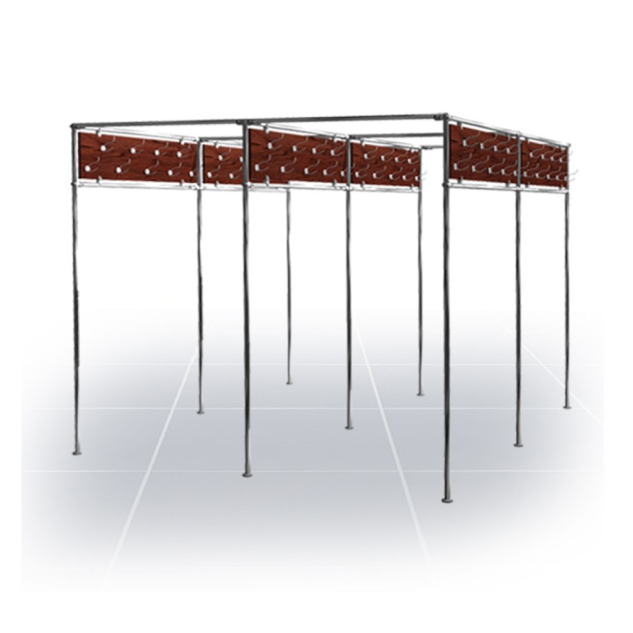 Вешалка гардеробная стационарная односторонняя на 10 крючков; l=1000