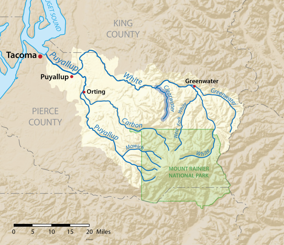 Уайт Ривер река на карте