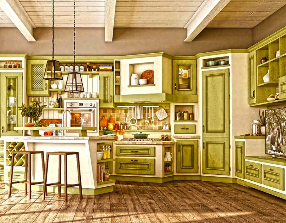 Кухня олива Прованс