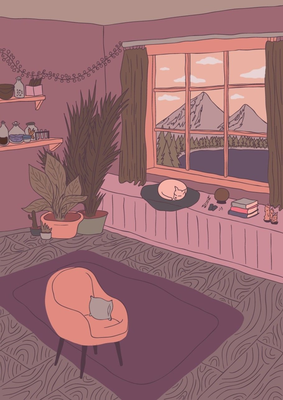 Комната в мультяшном стиле