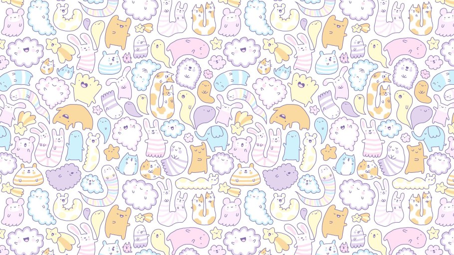 Фон с мелкими картинками