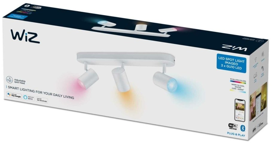 Wiz светильник установка