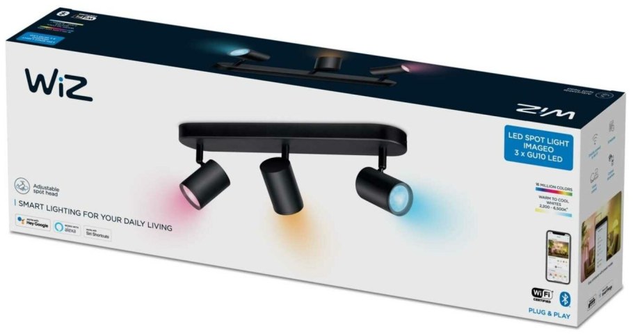 Светильник Imageo Wiz spots 3x5w b 22-65k RGB