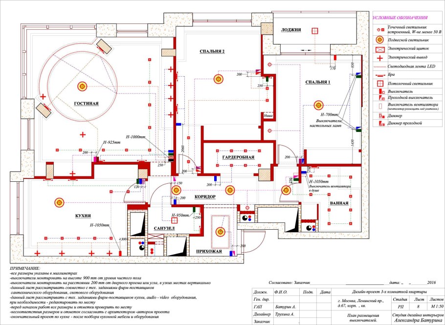 Электрические схемы розеток и выключателей в квартире