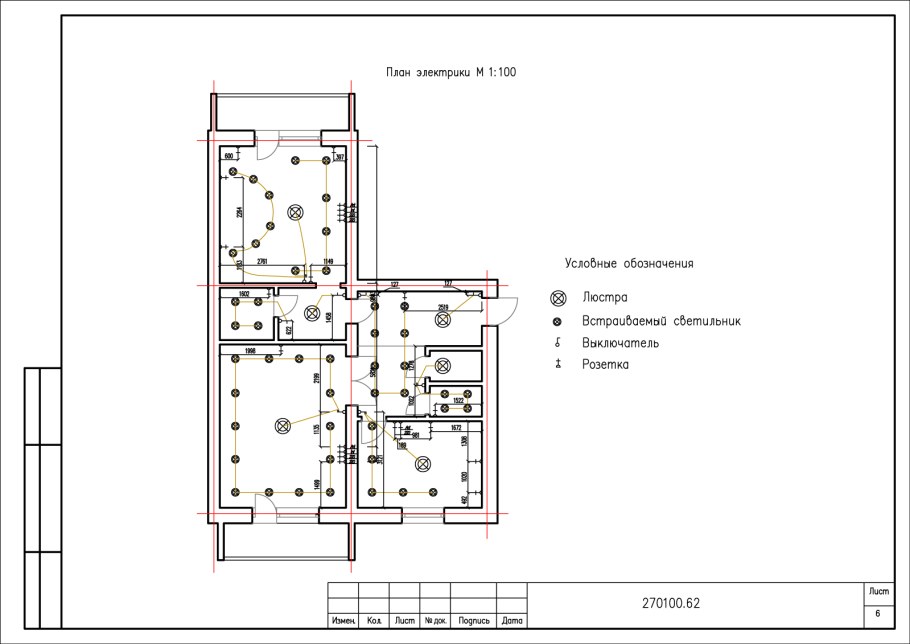 План электрики в доме