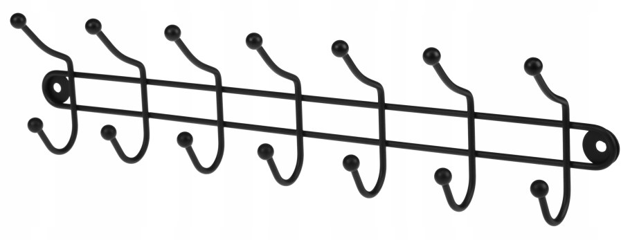 Настенная вешалка для ванной черная