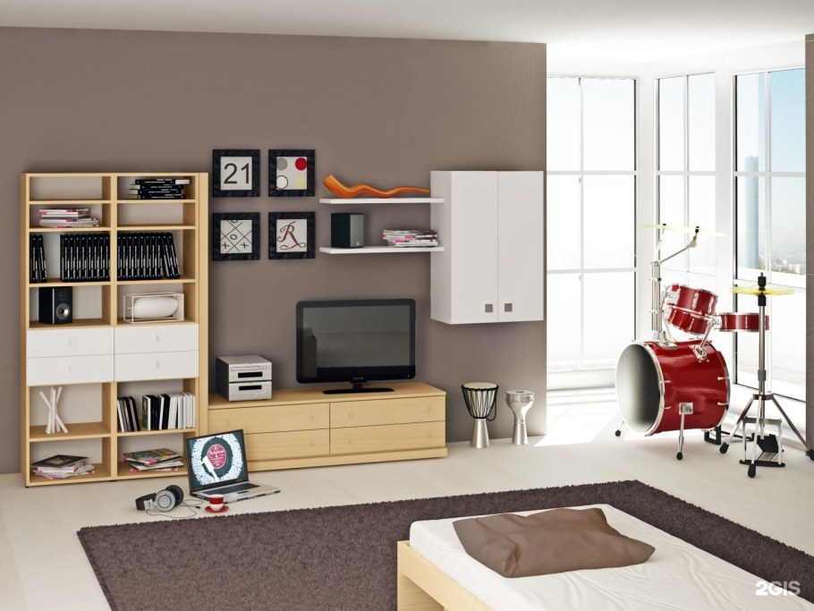 Стенка в комнату подростка