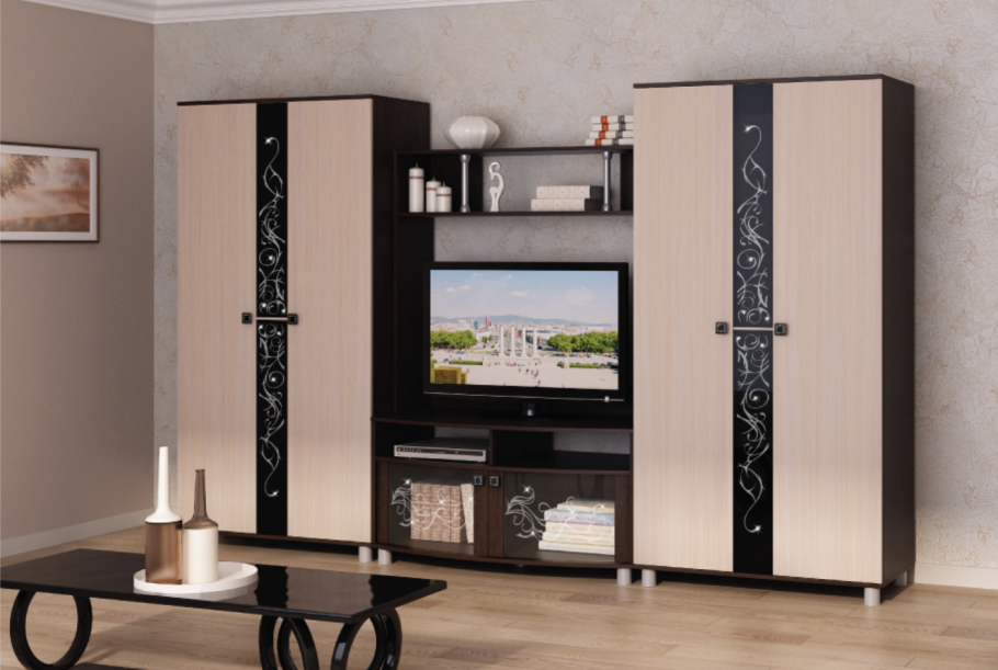 Стенка Вега венге дуб