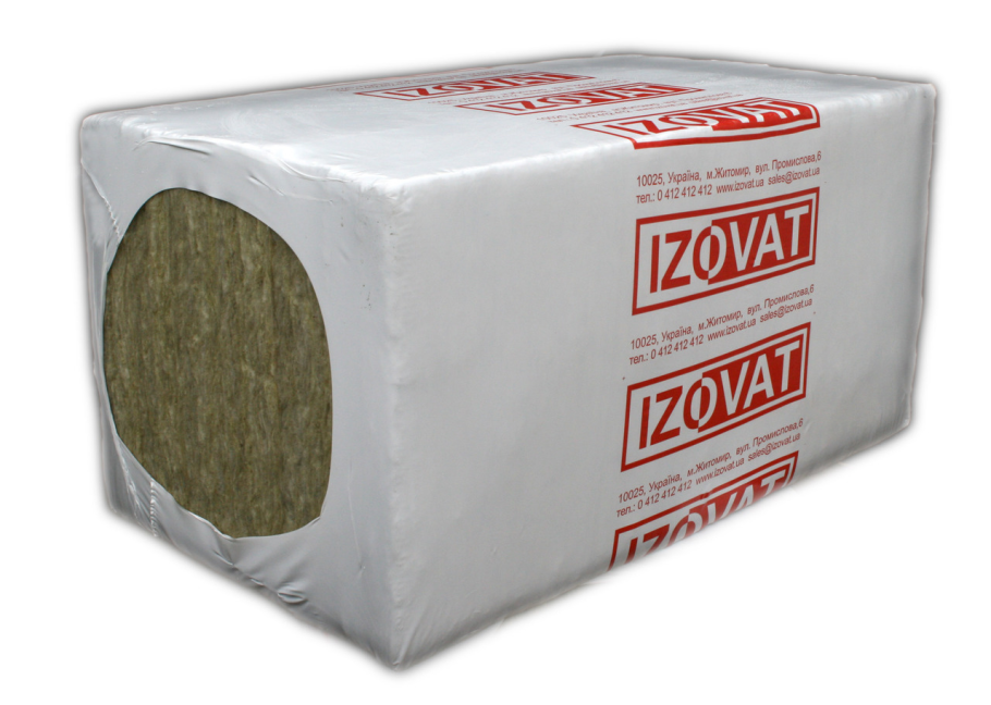 Базальтовый утеплитель для фасада 80 кг/м³ 1000х600х50