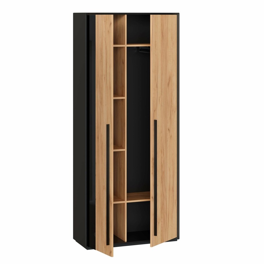 Прихожая №16 Неаполь (черный/дуб золотой)