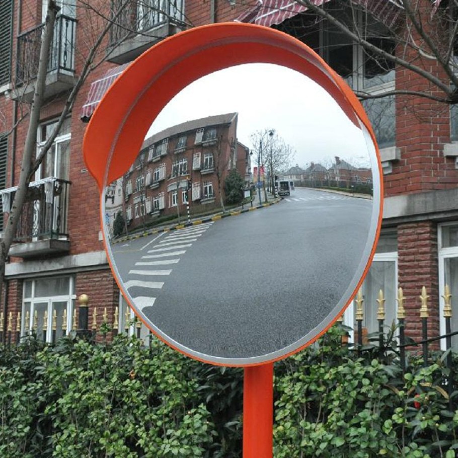 Зеркало дорожное с козырьком d=1000