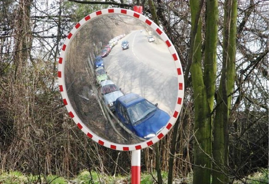 Зеркало сферическое дорожное для мертвых зон диам 60 см