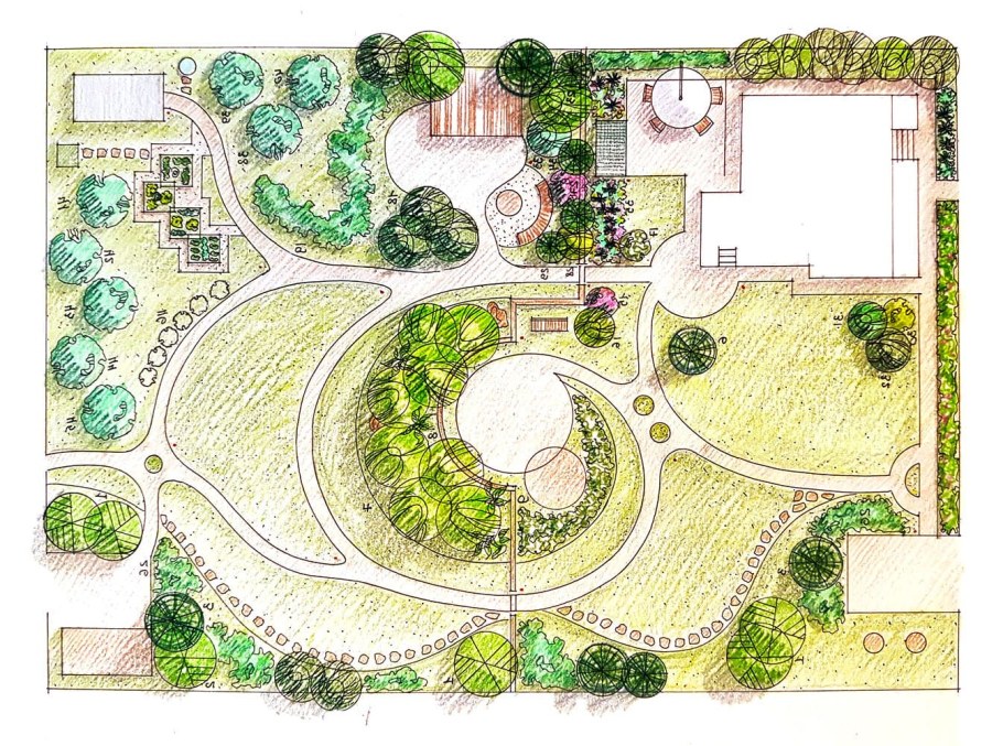 Дендроплан участка 10 соток