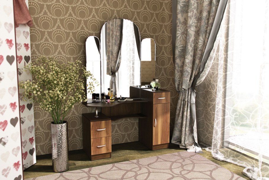 Трюмо т3 комфортная мебель