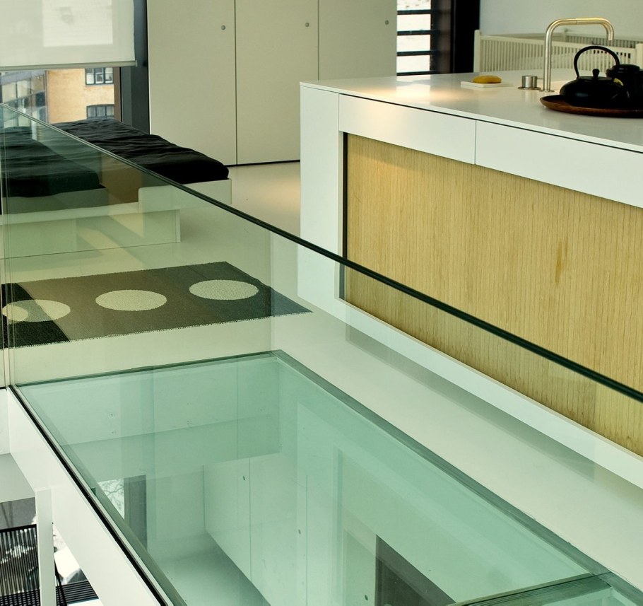 Стеклянный пол триплекс РГБ