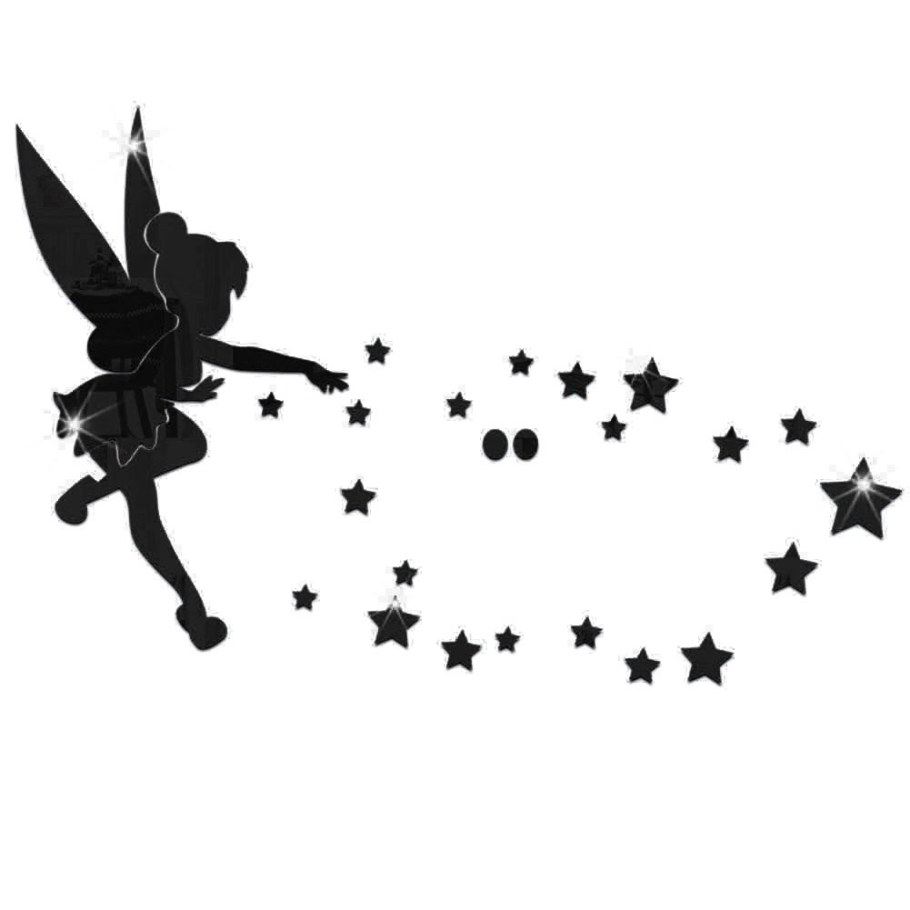 Трафарет феи на стену