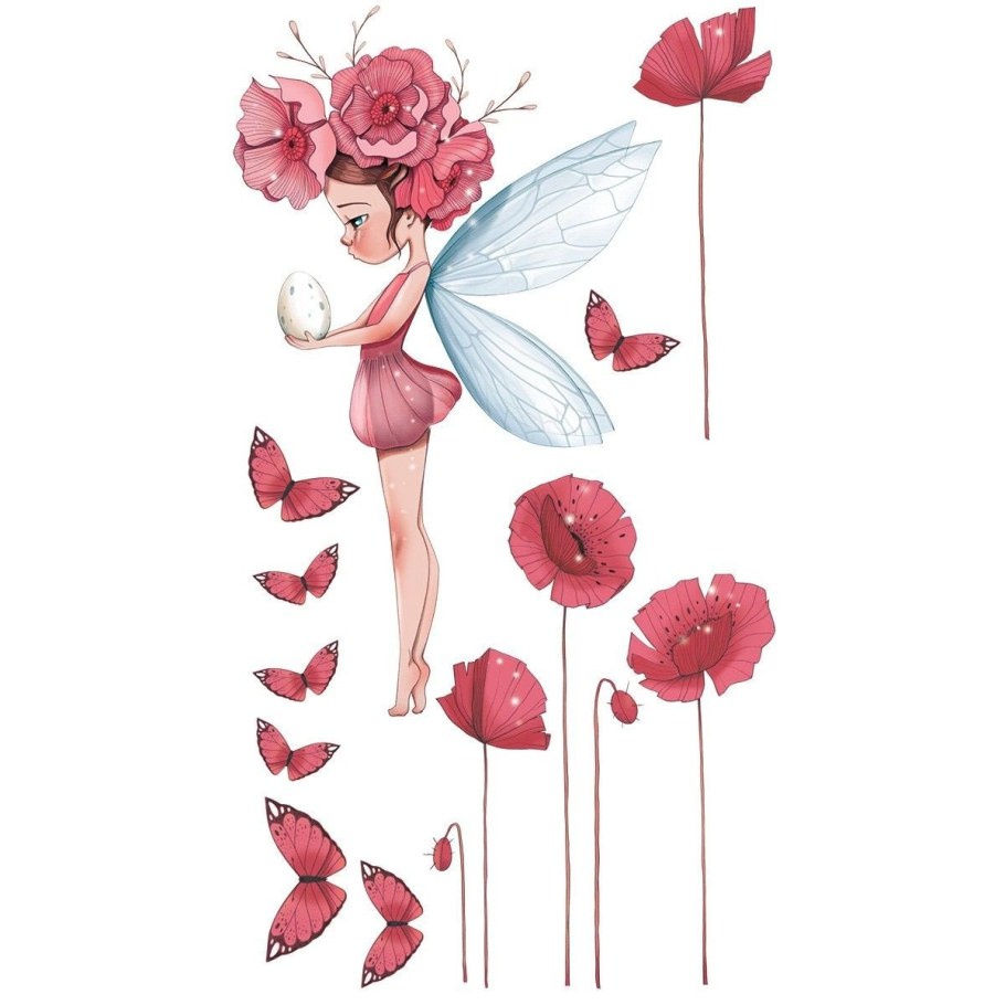 Феи с цветами акварель