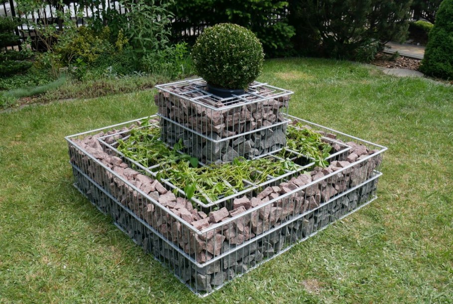 Габионы клумба Камея 400